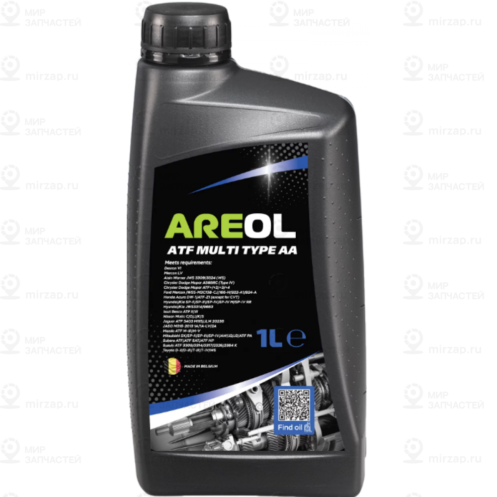 Areol Atf Multi Type Aa (1L)_Жидк. Для Акпп!Cинт,Крас.,Аналог Febi 29934\Hyundai
 AREOL AR108