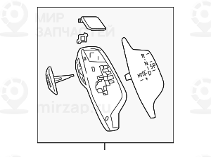 Rep.satz Blenden Gangwahlschalter
 BMW 61316817624