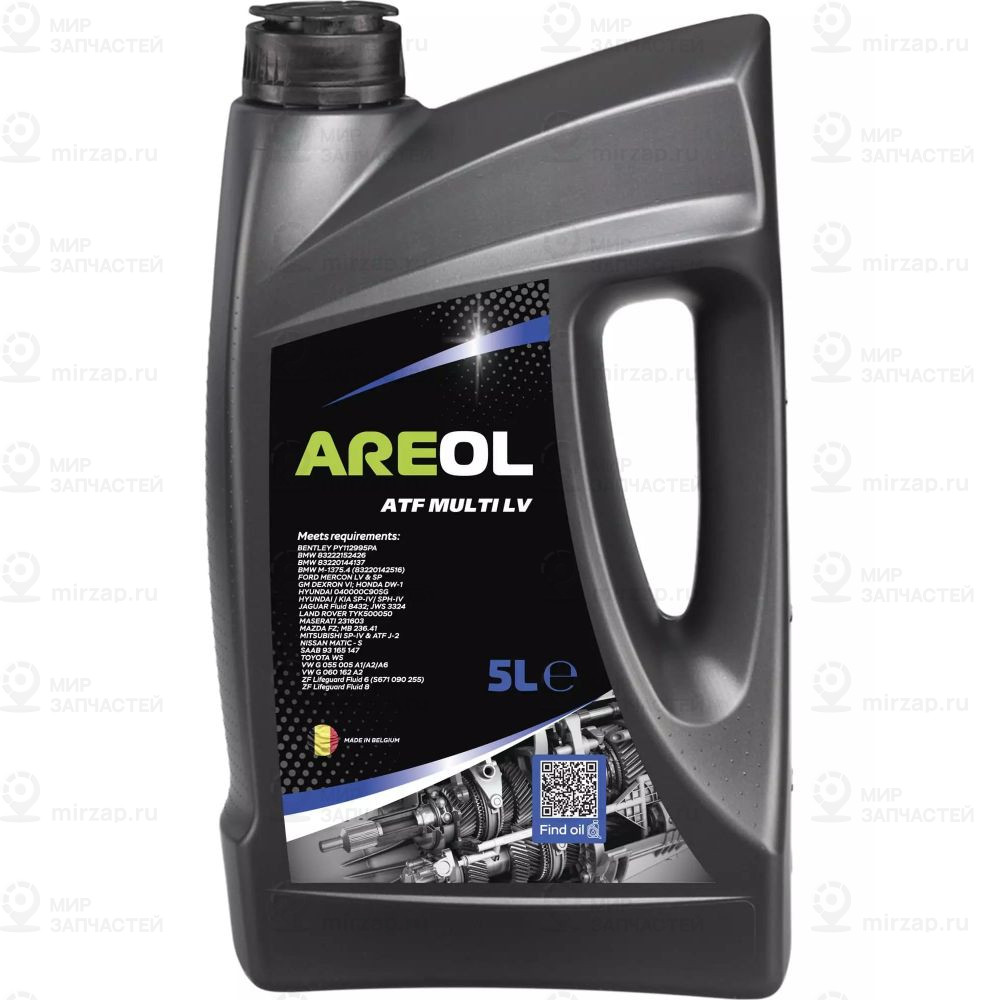 Areol Atf Multi Lv (5L)_Масло Трансм.для Акпп! Синт.желт., Ан.febi 34608\ Gm Dex
 AREOL AR165