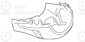 Verkleidung Lenksдule Unten
 BMW 61316823467