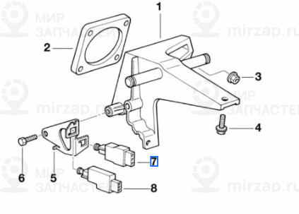 Выключатель стоп-сигналов 4-POLIG/MECH.
 BMW 61318360417