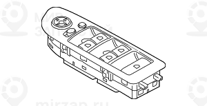 Выключатель стеклоподъемника стор.пасс. SCHWARZ
 BMW 61319162997