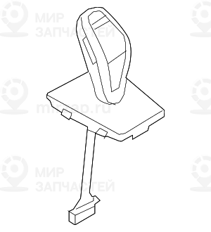 Головка рычага селектора передач PERLGLANZCHROM
 BMW 61319236450