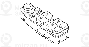 Панель управления комм.центра в двери
 BMW 61319241955