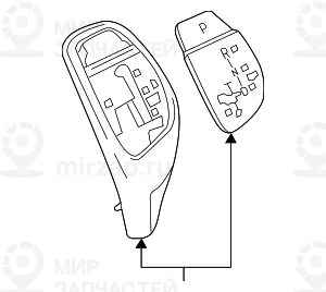 Рем.к-т накладок перекл.выбора передач
 BMW 61319252141