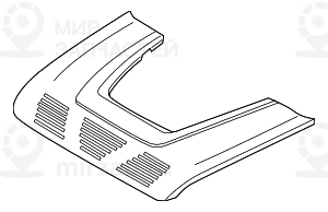 Накладка функционального центра в крыше
 BMW 61319291974