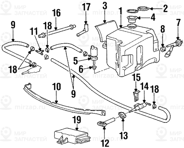 ЭБУ стеклоочистителя/-омывателя
 BMW 61358369474