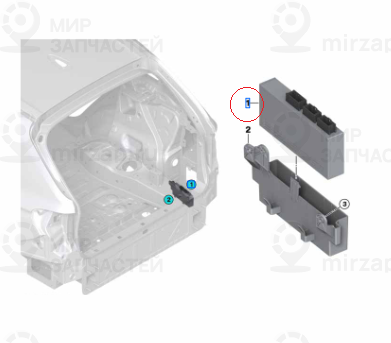 Steuerger?t Heckklappenfu
 BMW 61359451483