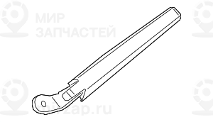 Wischarm Heckscheibe
 BMW 61627356224