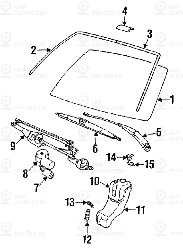 Клапан системы стеклоомывателя
BMW 61661389040