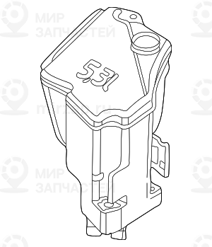 Бачок стеклоомывателя 5L
 BMW 61667007970