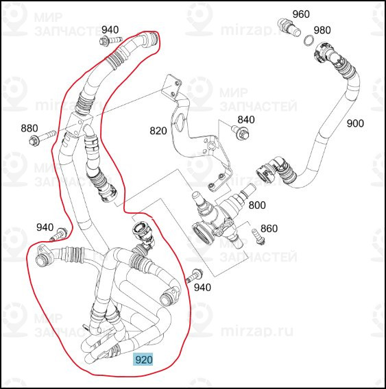 Oelleitung
 Mercedes-Benz A6421880820
