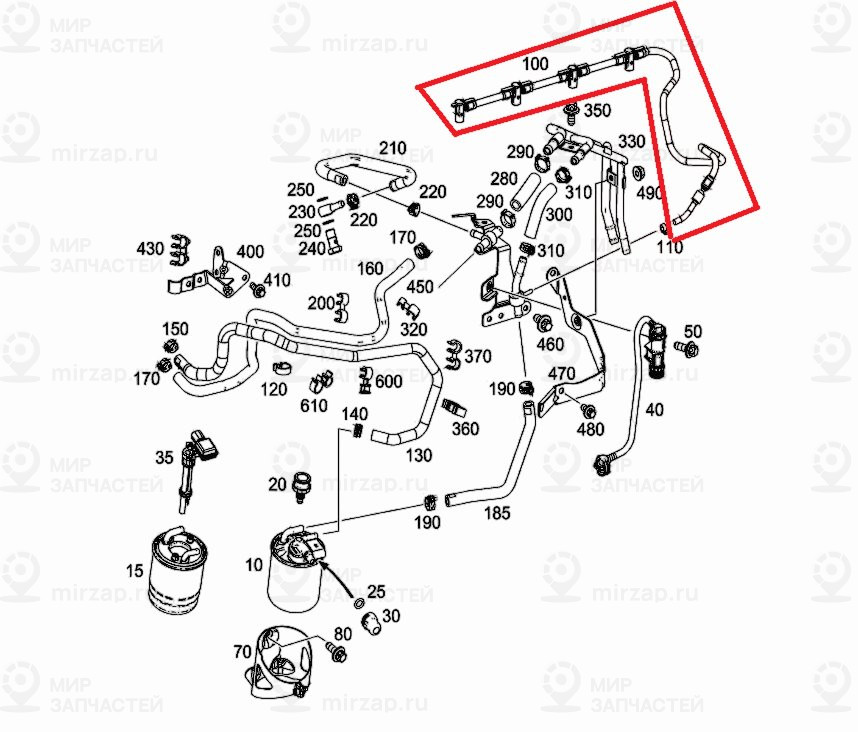 Запчасть Mercedes-Benz A6460702732