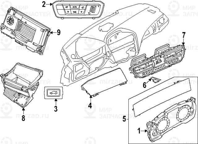 Head-Up Display
 BMW 62305A589A7