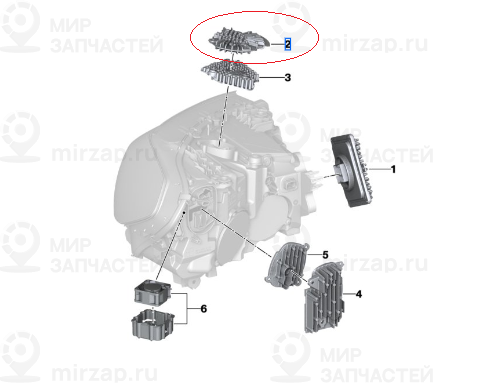 Модуль Led Module High Left
 BMW 63115A0E623