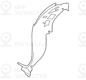 Уплотнитель фары Л
 BMW 63117240367