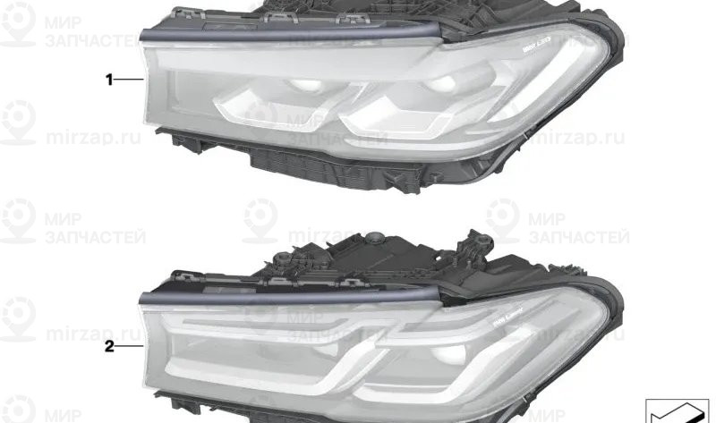 Лазерная Фара Левая
 BMW 63118084381