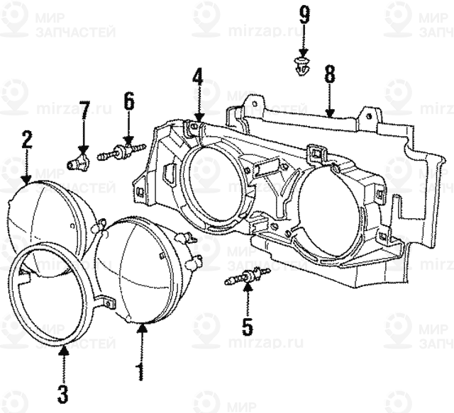 Несущий каркас Л
 BMW 63121378325