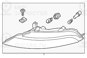Указатель поворота Л белый
 BMW 63137165807