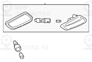 Дополнительный указатель поворота Л
 BMW 63138357047