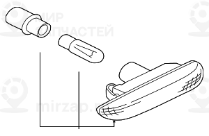Дополнительный указатель поворота Л
 BMW 63138370719