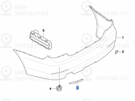 Отражатель П
 BMW 63147183914