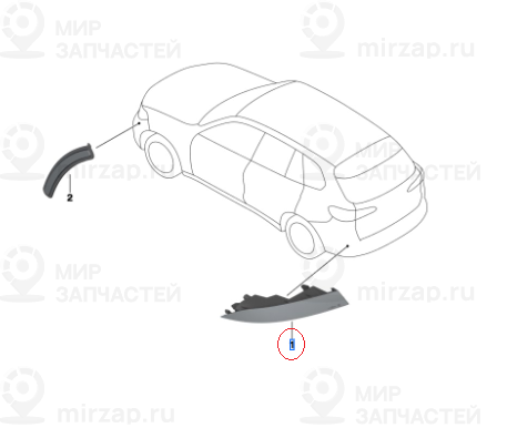R?ckstrahler Links
 BMW 63147463977