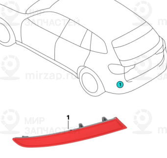 Rьckstrahler Links
 BMW 63147857003