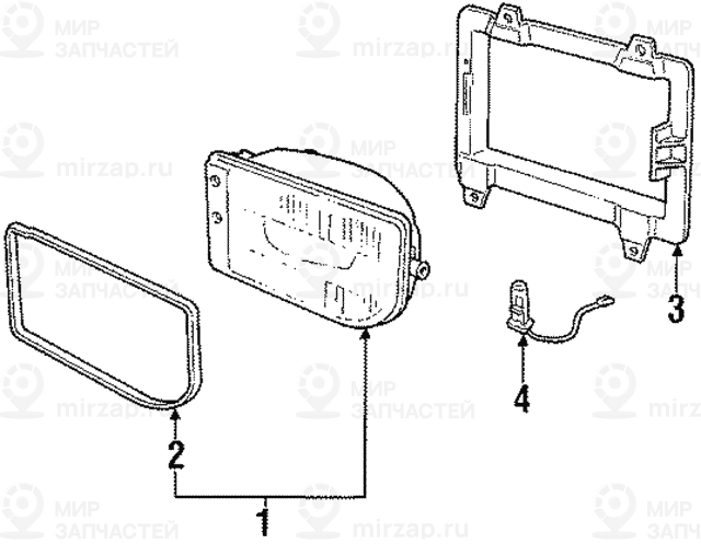 Крепление П
 BMW 63171386040