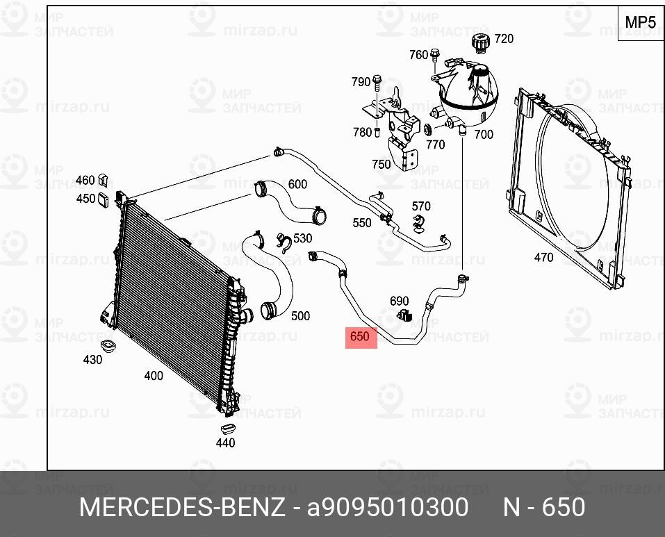 Запчасть Mercedes-Benz A9095010300