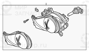 Противотуманная фара Л
 BMW 63176900221