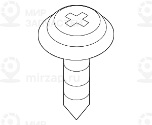 Винт со сферо-цилиндрической головкой 4,8X22
 BMW 63176906915