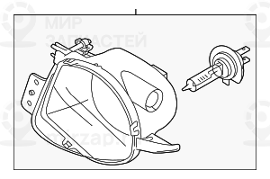 Противотуманная фара Л
 BMW 63176937465