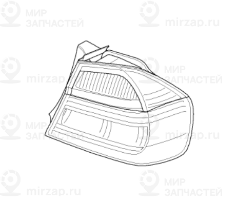 Блок задних фонарей на крыле П
 BMW 63210406880