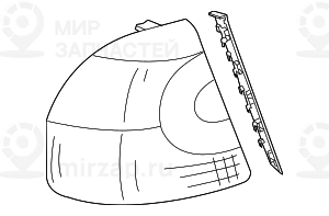 Блок задних фонарей на крыле Л белый
 BMW 63213404103