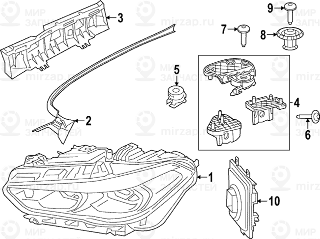 Ремкомплект Фары Л
BMW 63215A220B5