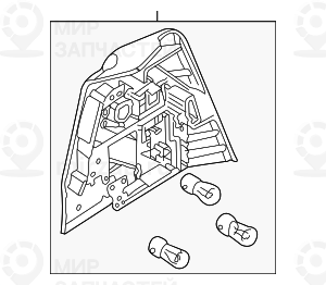 Кожух фары Л
 BMW 63217165865