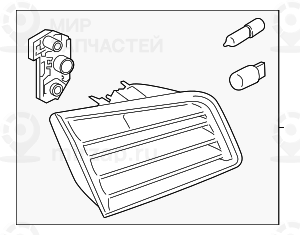 Блок задних фонарей на багажной двери Л
 BMW 63217203225