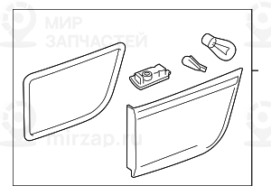 Блок задних фонарей на крыле П
 BMW 63217227792