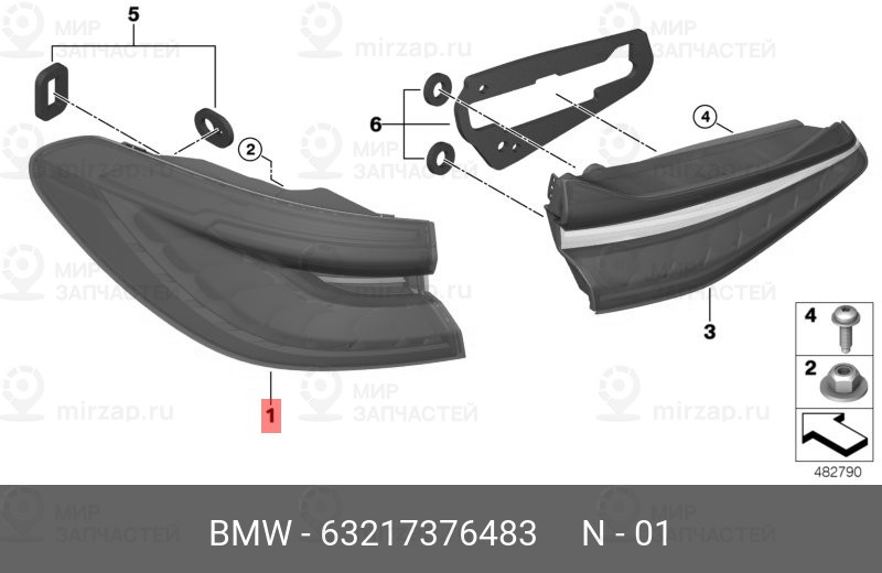 Запчасть BMW 63217376483