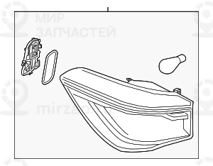 Heckleuchte Seitenwand Rechts
 BMW 63217488548