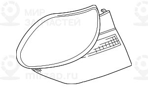 Блок задних фонарей на крыле Л
 BMW 63218364921