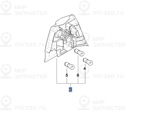 Кожух Указателя Поворота Л Белого
 BMW 63218383827