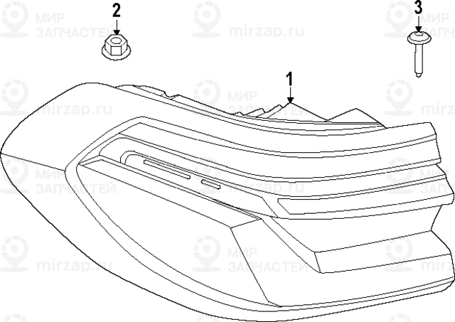 W4_tail Light,
 BMW 63219881355