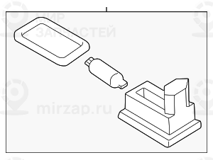 Фонарь подсветки номерного знака
 BMW 63268352424