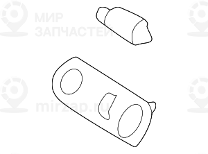 Фонарь подсветки зеркала Л SCHWARZ
 BMW 63316961991