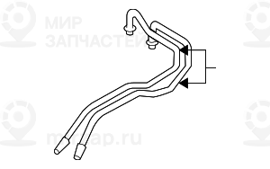 Сдвоенная трубка алюминиевая
 BMW 64113451728