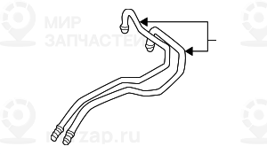 Сдвоенная трубка алюминиевая
 BMW 64118372784