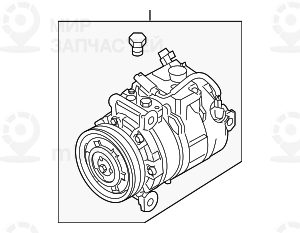 Компрессор кондиционера
 BMW 64509180547