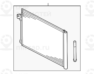 Конденсатор кондиционера с осушителем N63
 BMW 64509239944